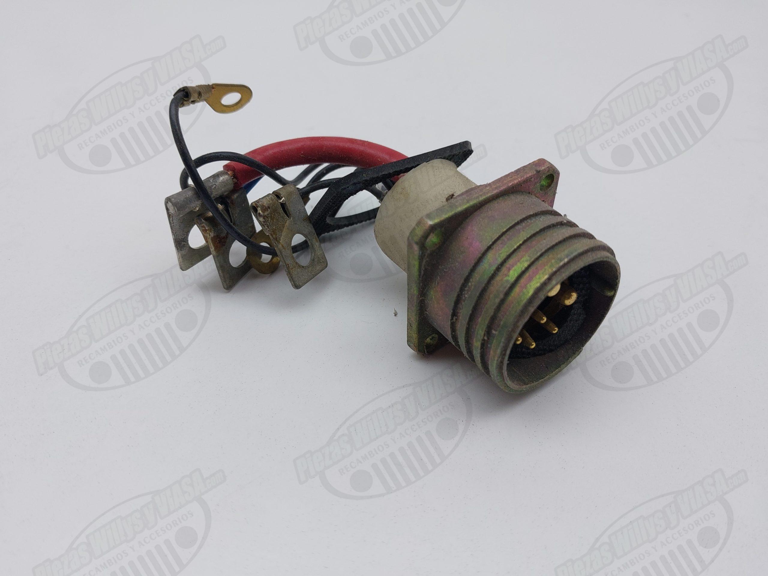 enchufe conexion alternador 24 v