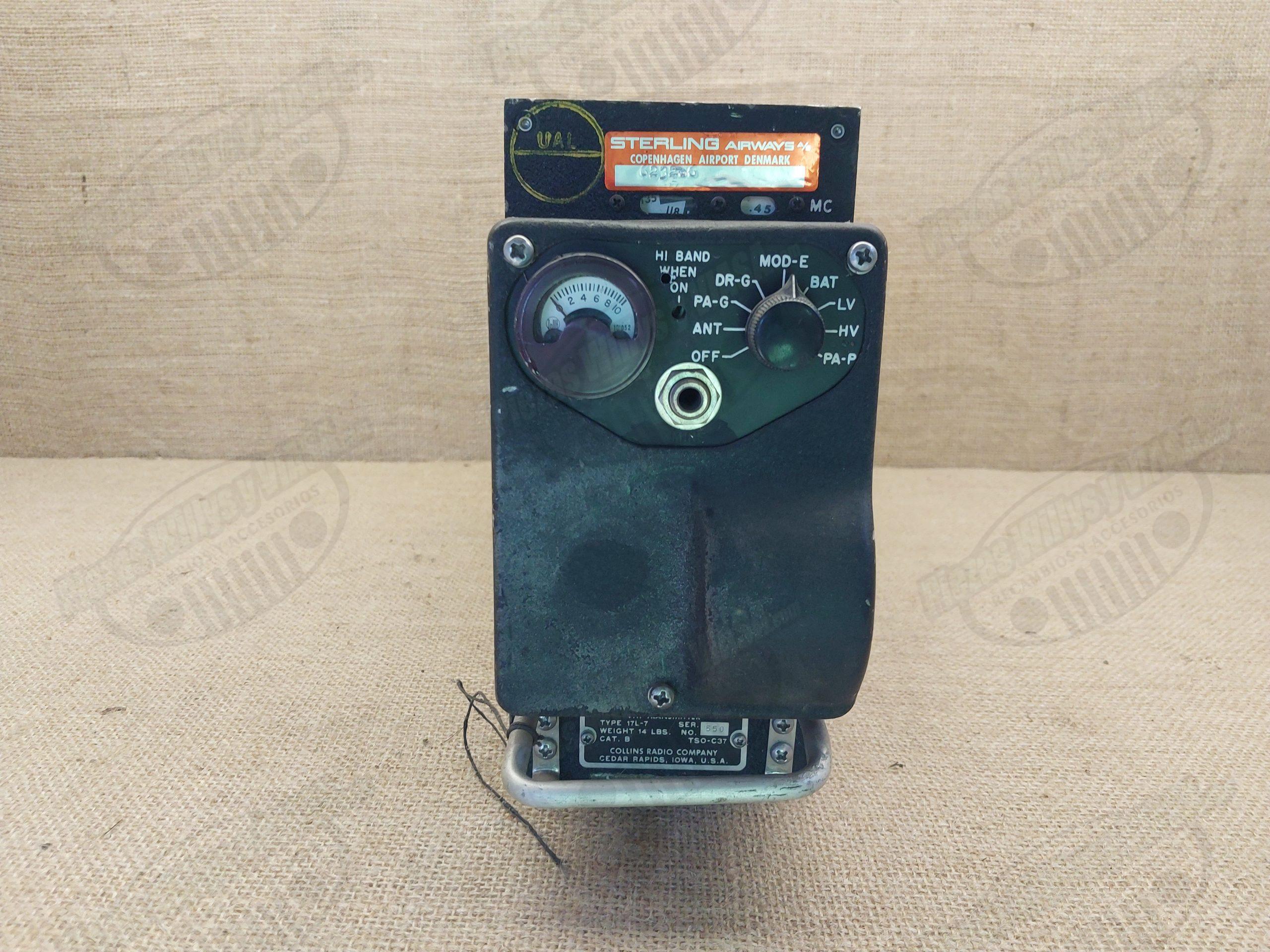modulo avion collins VHF TRANSMITTER TYPE 17l-7