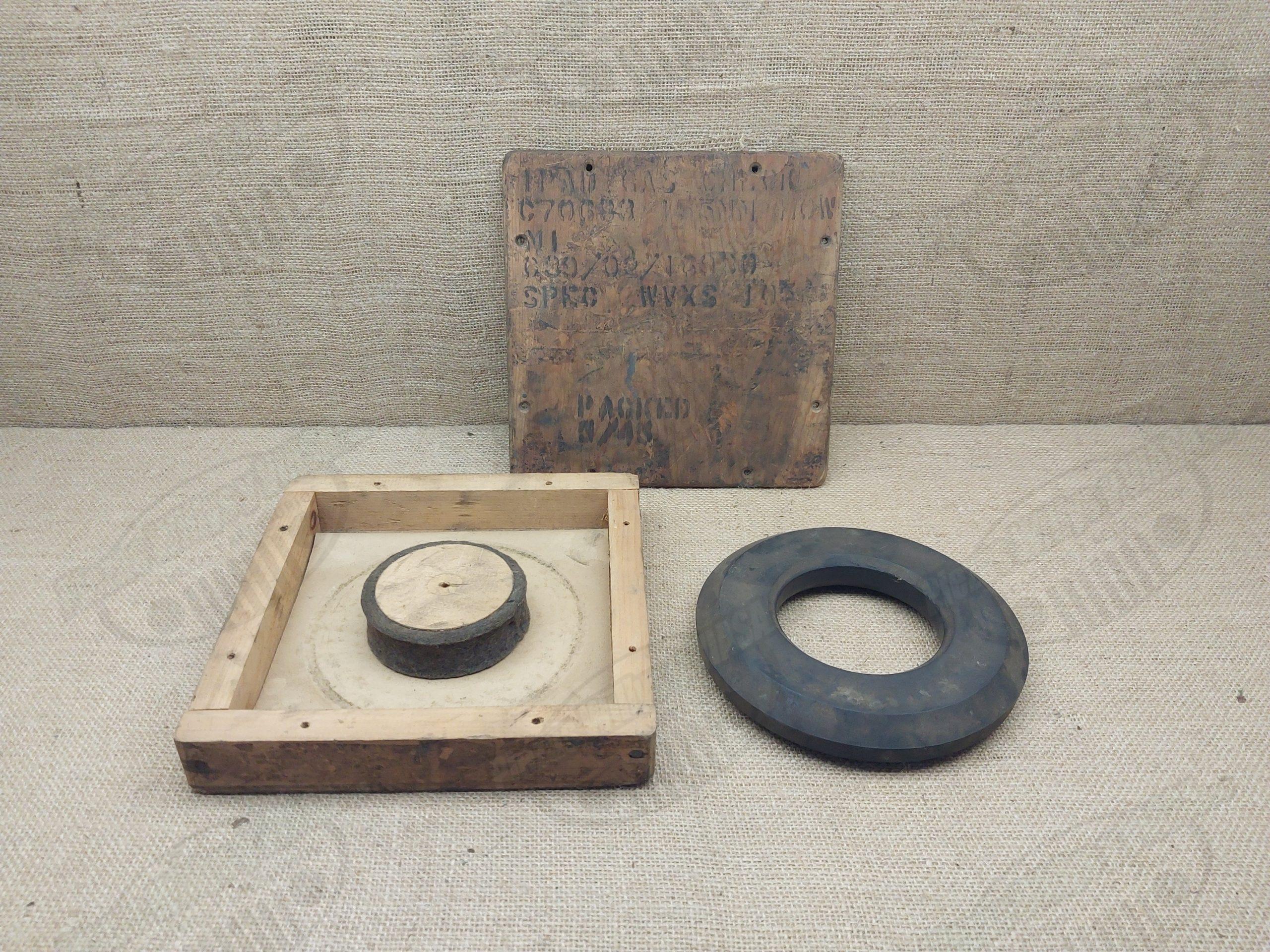 galleta plastica de pieza de artilleria