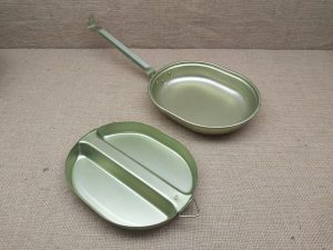 sarten marmita aluminio amarillo 2 piezas