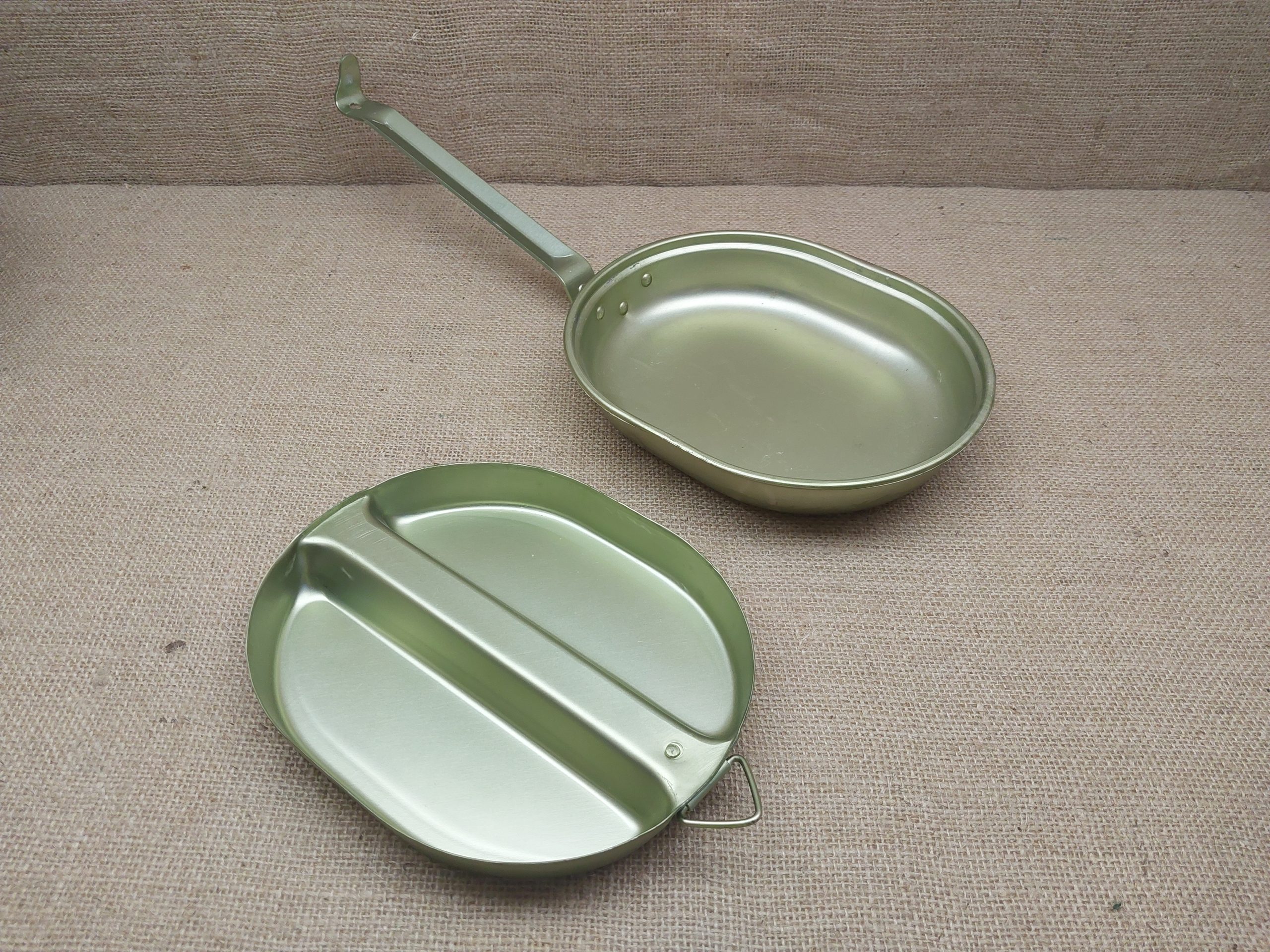 sarten marmita aluminio amarillo 2 piezas