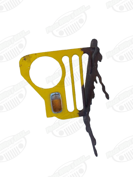 calandra jeep cj3b adorno modelo grieta pared