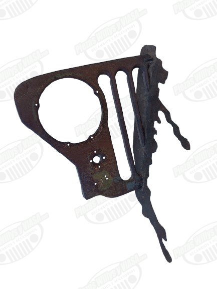 calandra jeep cj3a adorno modelo fundido