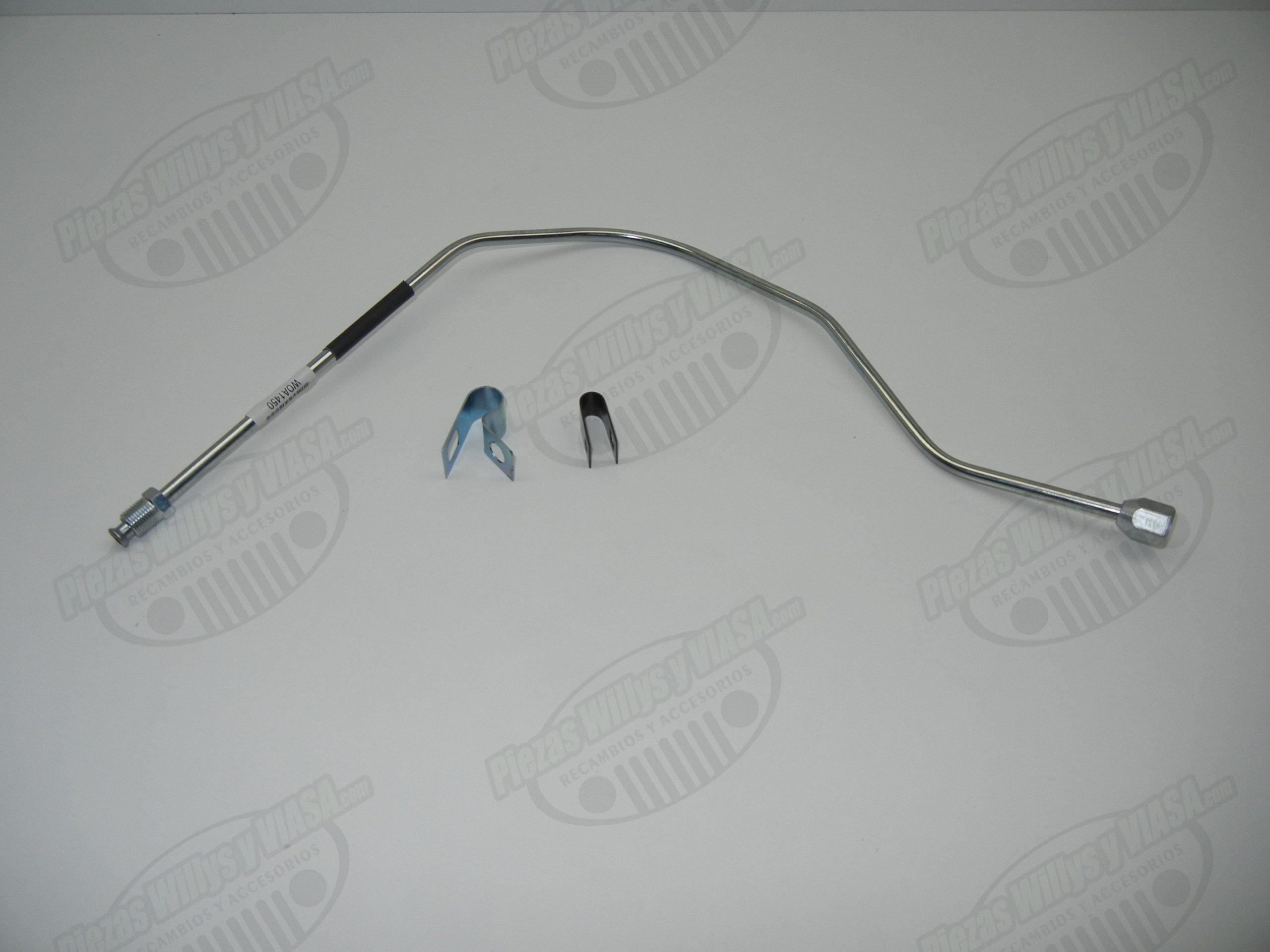 tuberia rigida del manometro de presion de aceite