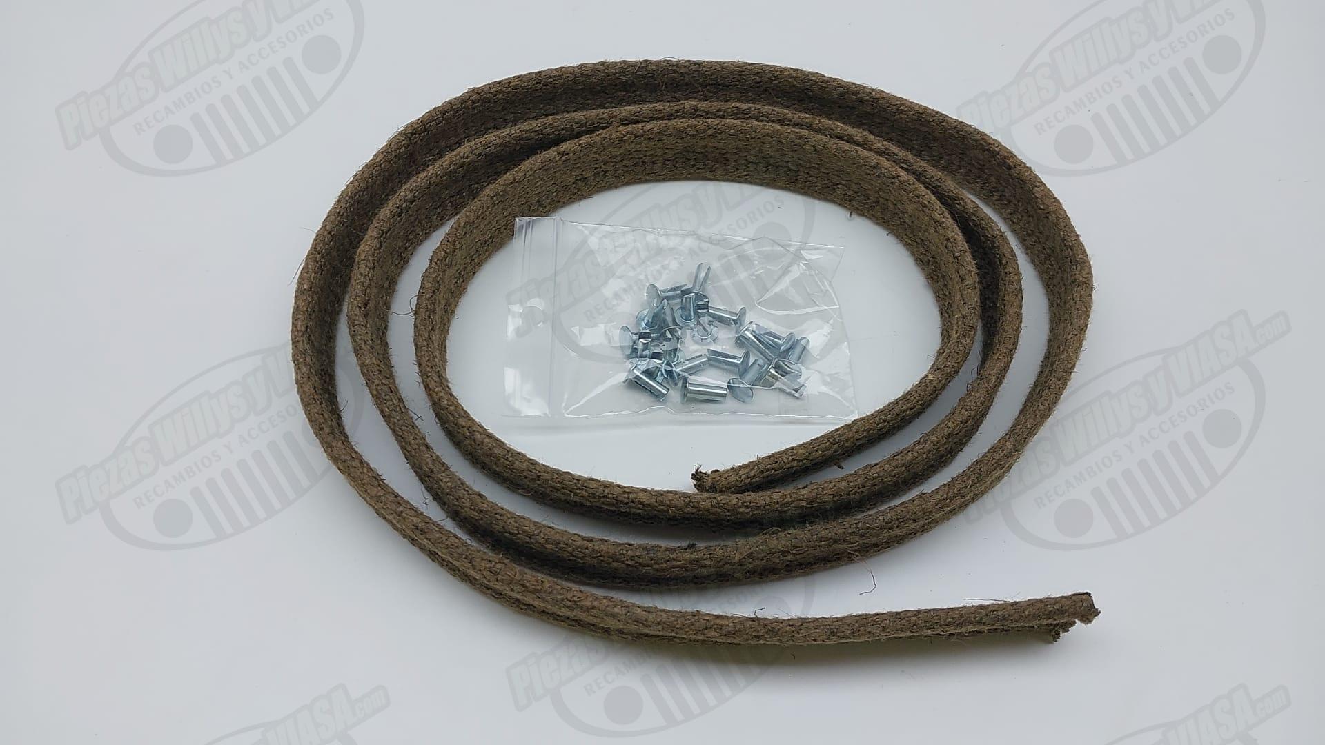 correa parte superior de la calandra