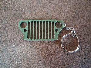 llavero calandra jeep willys mb-gpw verde