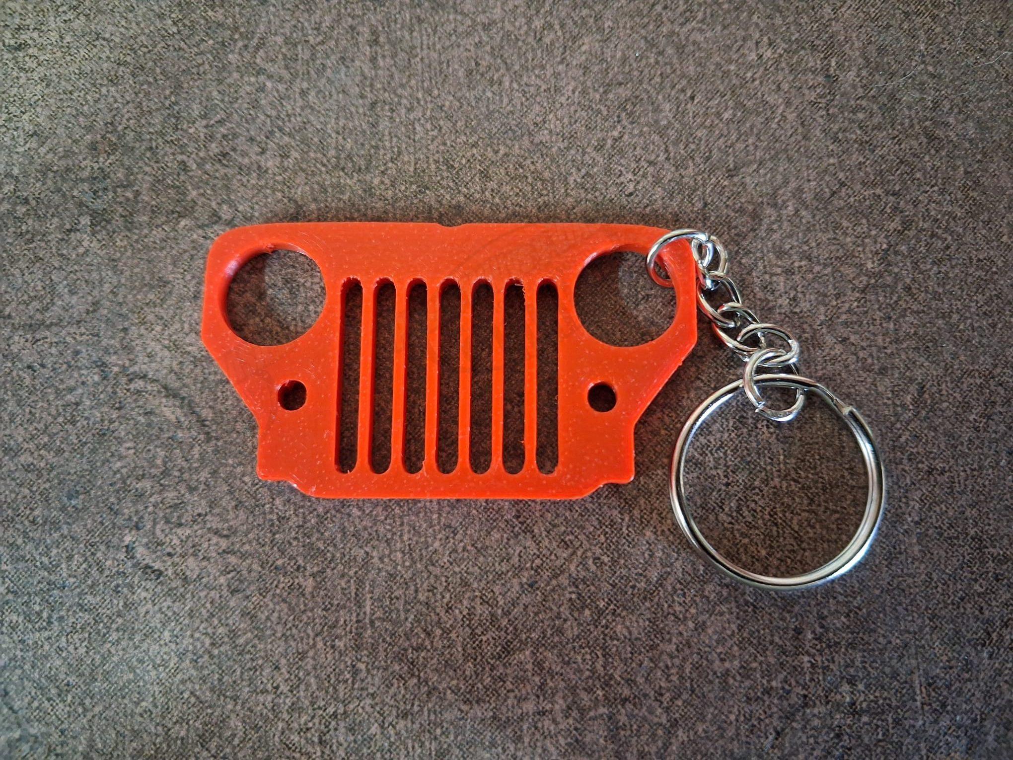 llavero calandra jeep viasa cj3b-cj6 rojo