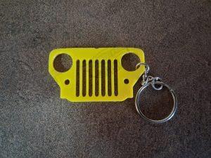 llavero calandra jeep viasa cj3b-cj6 amarillo