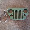 llavero calandra jeep viasa cj3b-cj6 2º serie militar verde