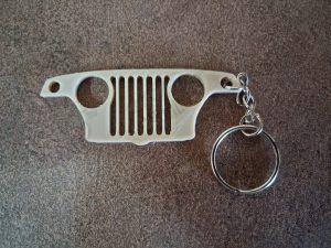 llavero calandra jeep viasa comando beige