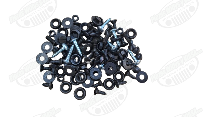 kit tornilleria de tapiceria, MB, GPW, CJ2A, CJ3A, CJ3B, M38, M38A1, MB-CJ3B
