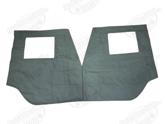 pareja lonas de puerta para jeep viasa cj3b militar