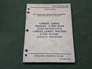 carrier cargo tracked 6 ton m548