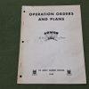 operation orders and plans