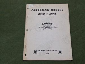 operation orders and plans