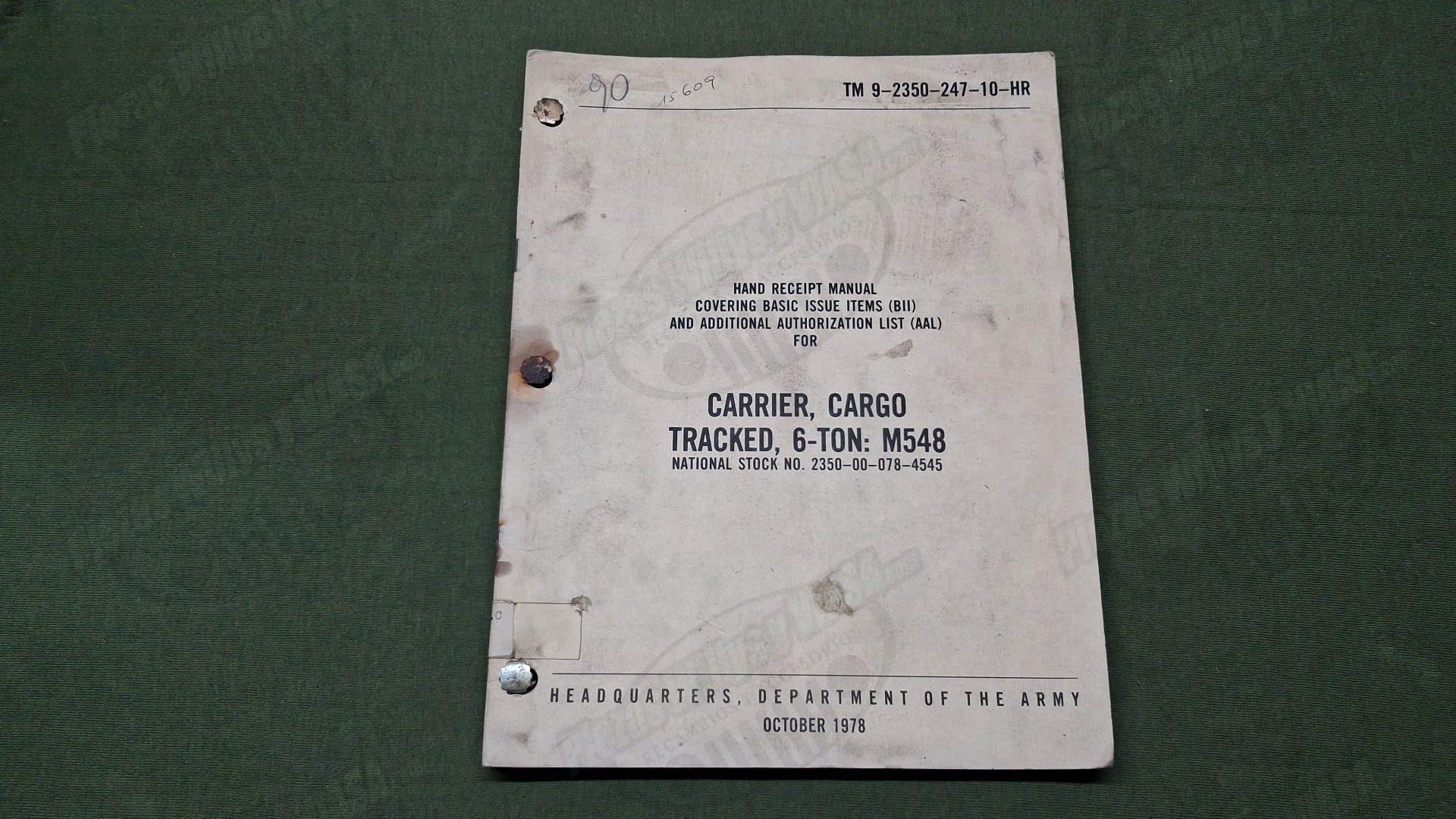 carrier cargo tracked 6 ton m548