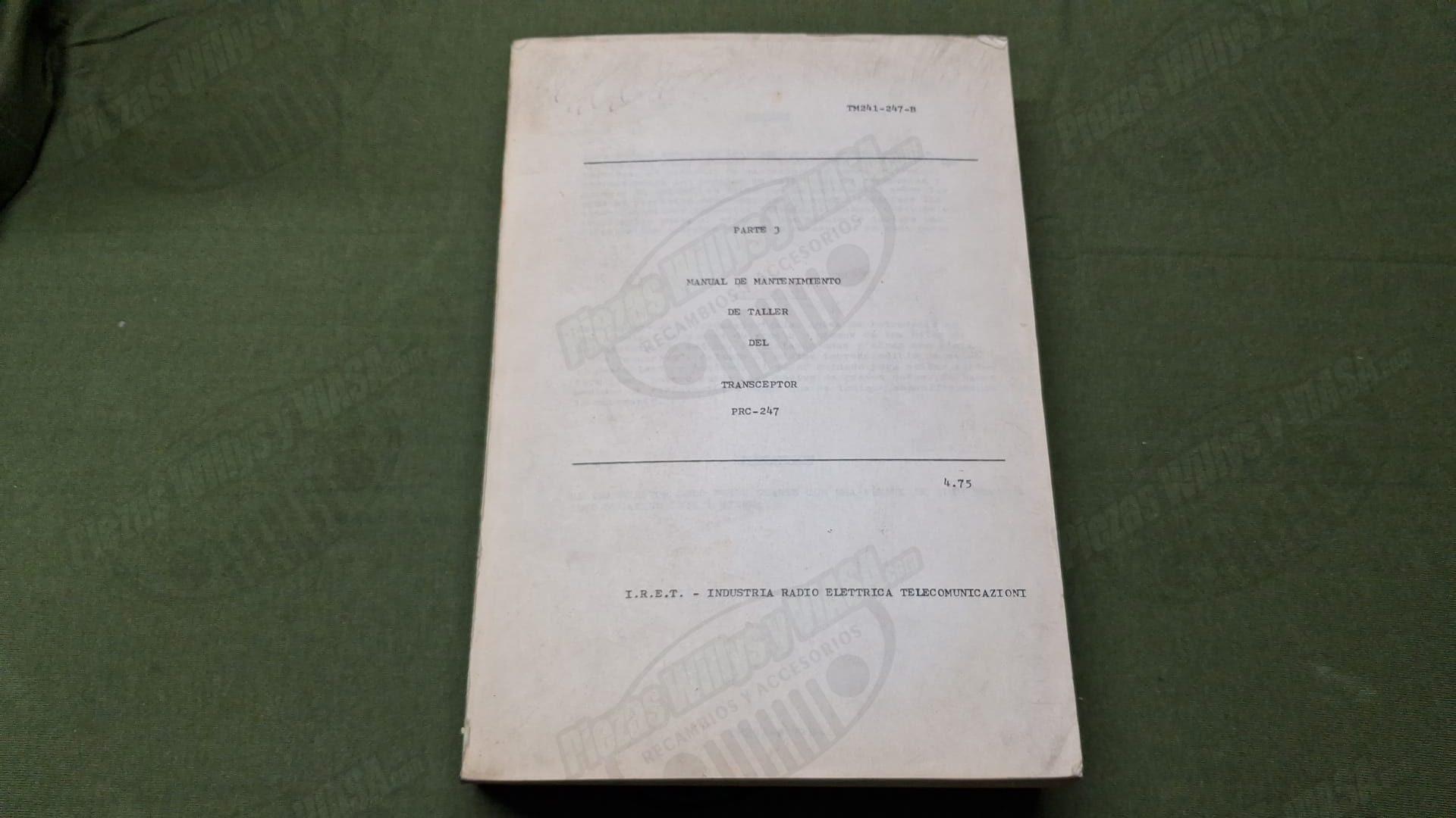 manual mantenimiento taller prc 247