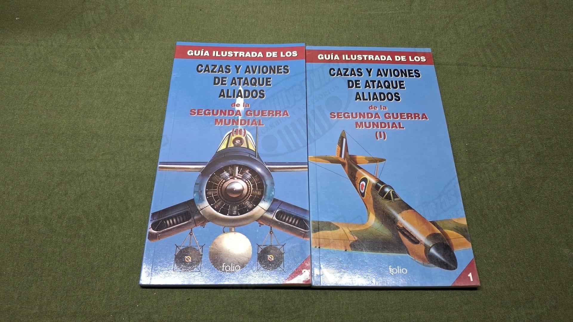 lote 2 libros cazas y aviones de la ww2
