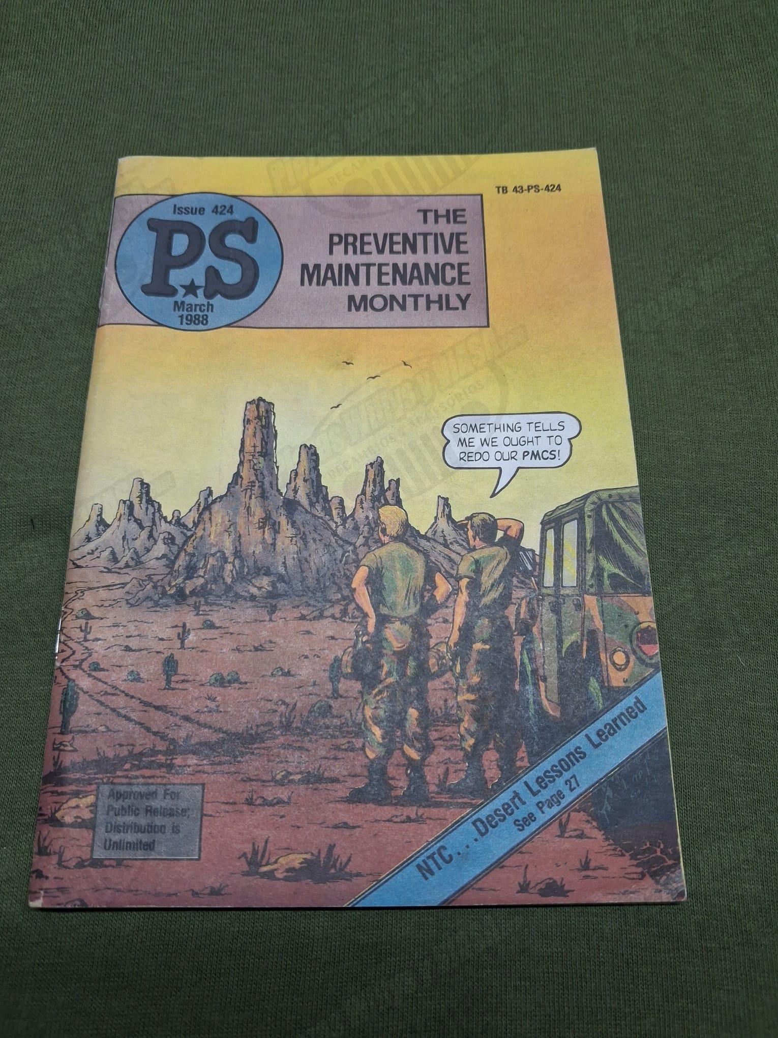 the preventive maintenance monthly marzo 1988