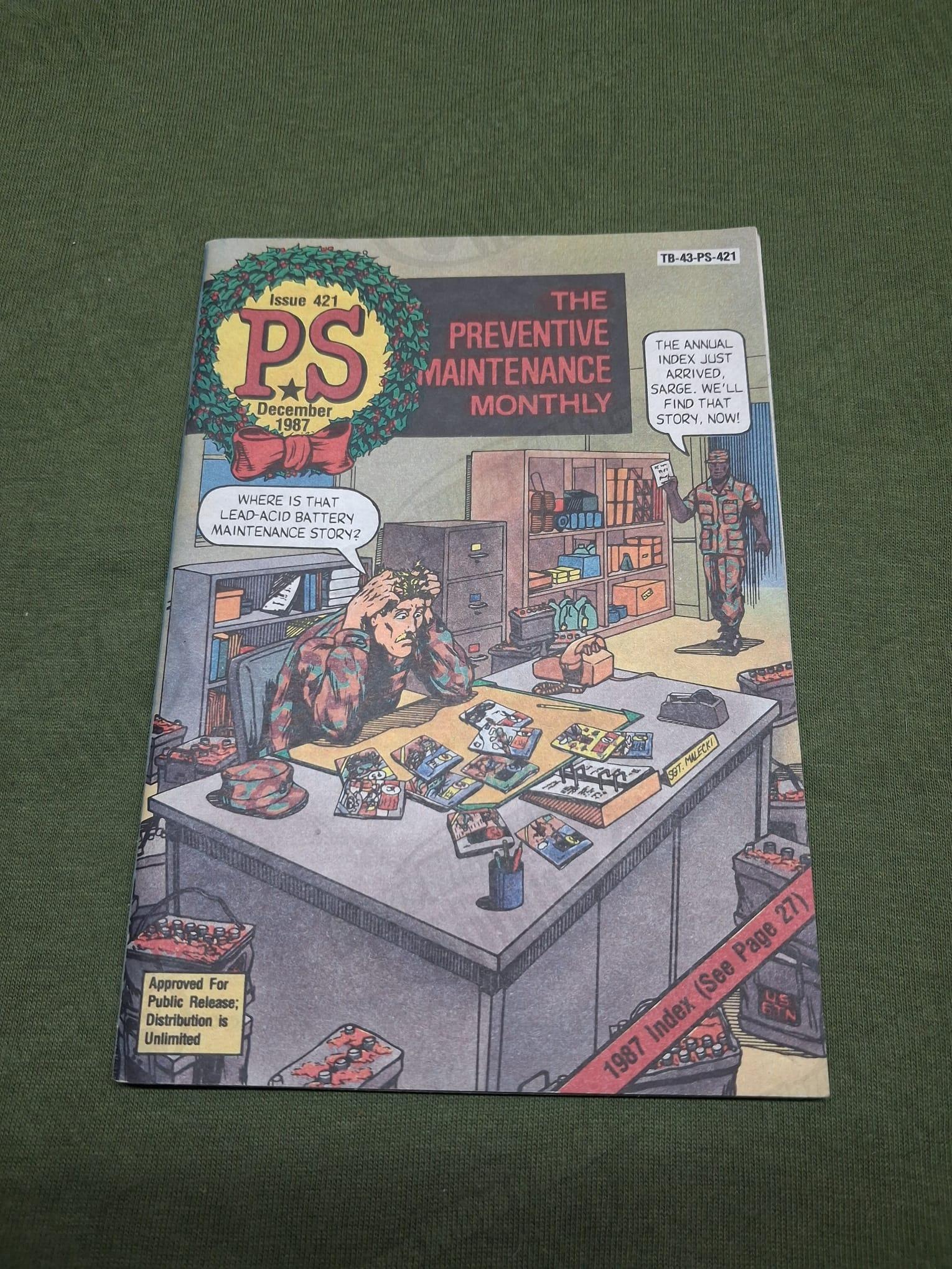 the preventive maintenance monthly diciembre 1987