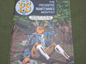 the preventive maintenance monthly septiembre 1987