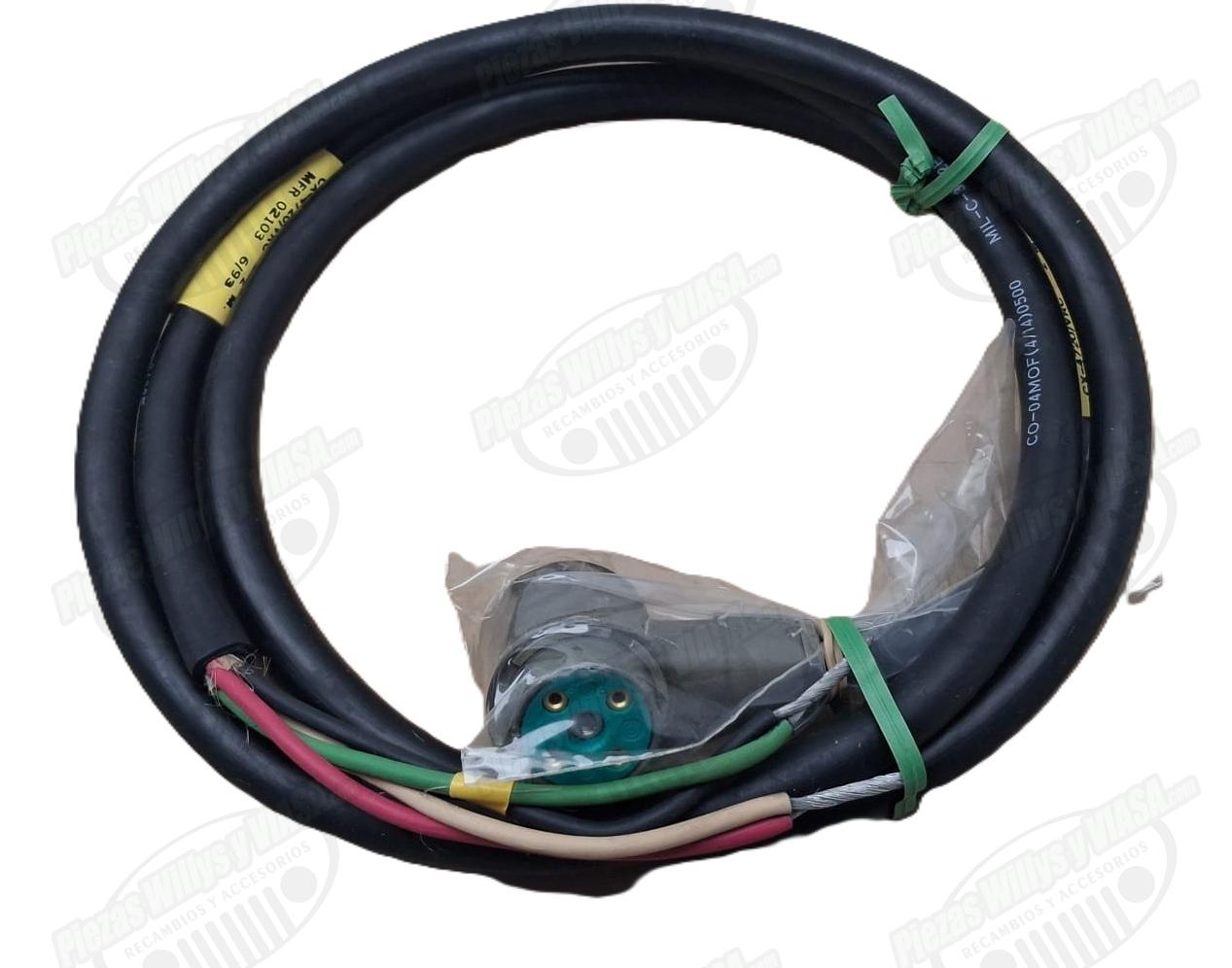 cable corriente a bateria para equipo vehicular an/prc77