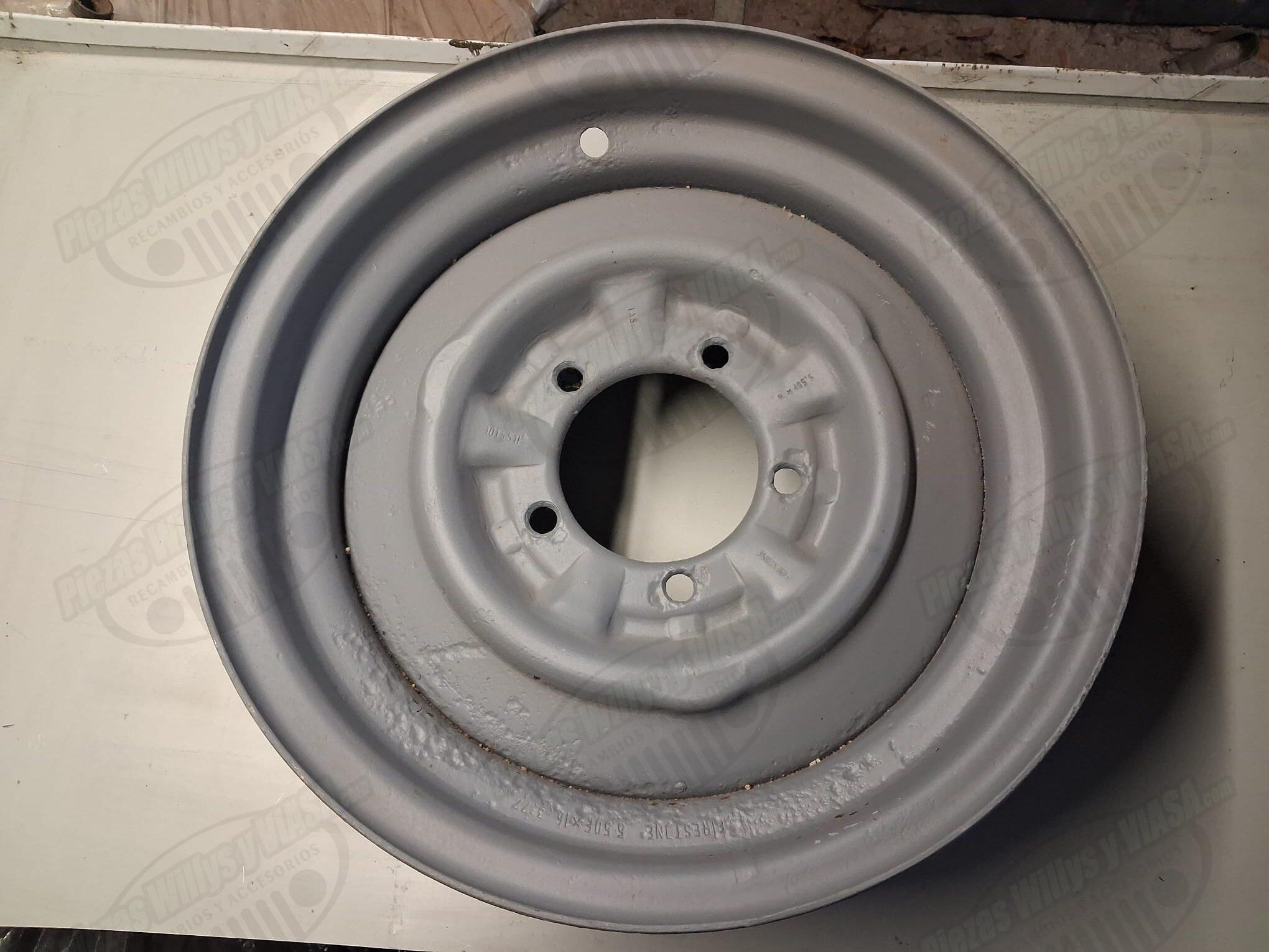 llanta jeep viasa 16 x 5,5 pulgadas militar con refuerzo entre taladros
