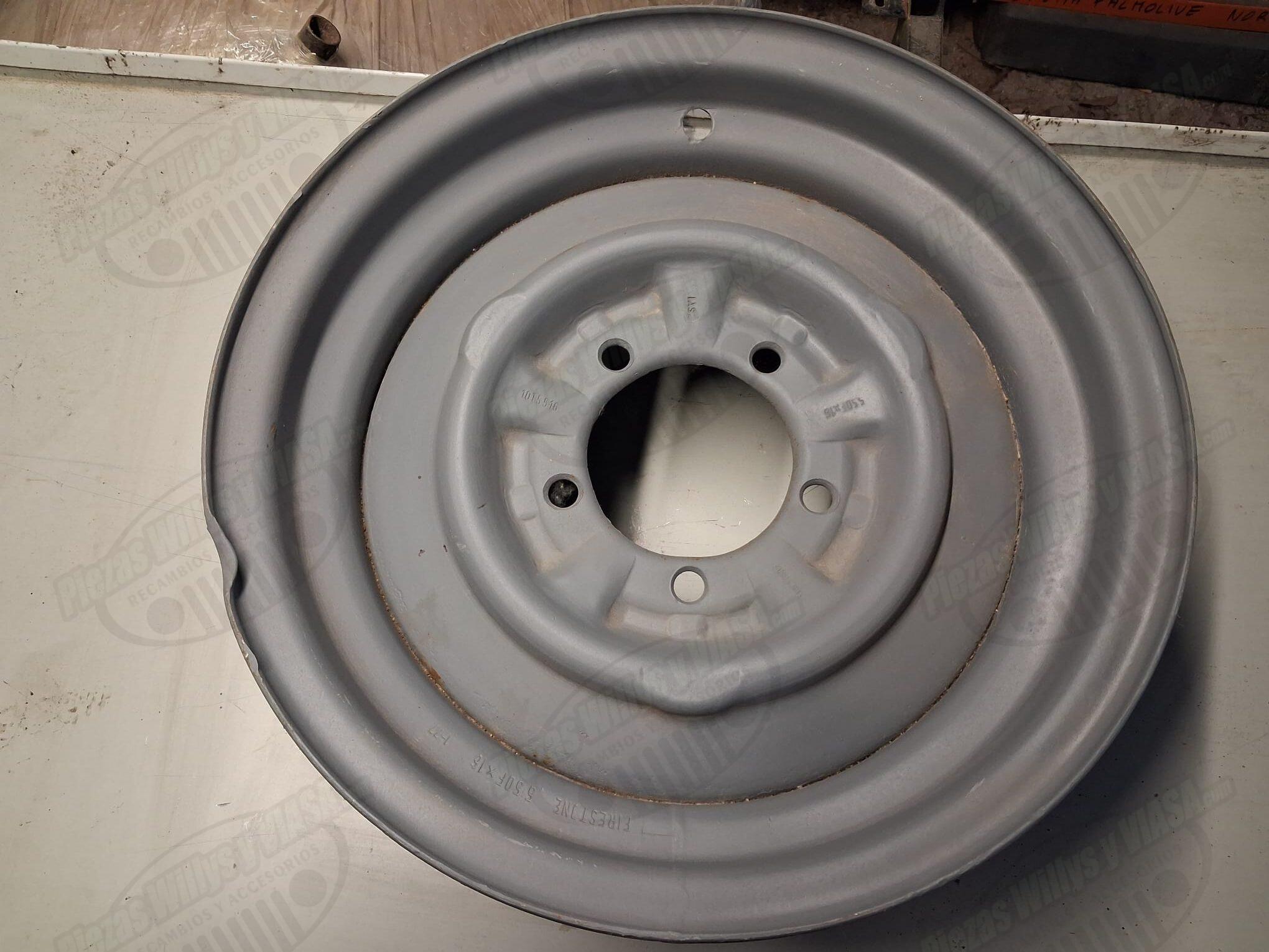 llanta jeep viasa 16 x 5,5 pulgadas militar con refuerzo entre taladros