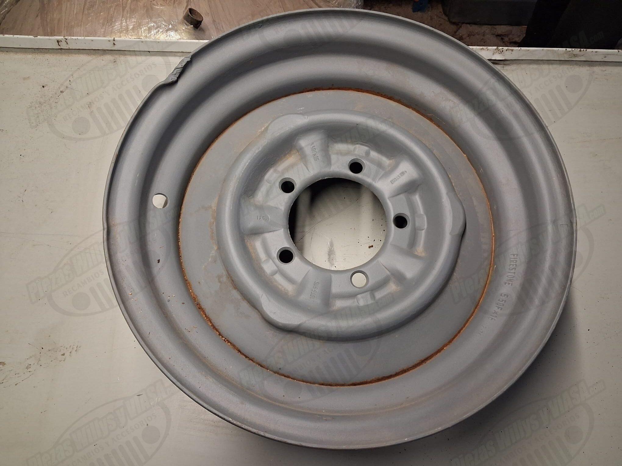 llanta jeep viasa 16 x 5,5 pulgadas militar con refuerzo entre taladros