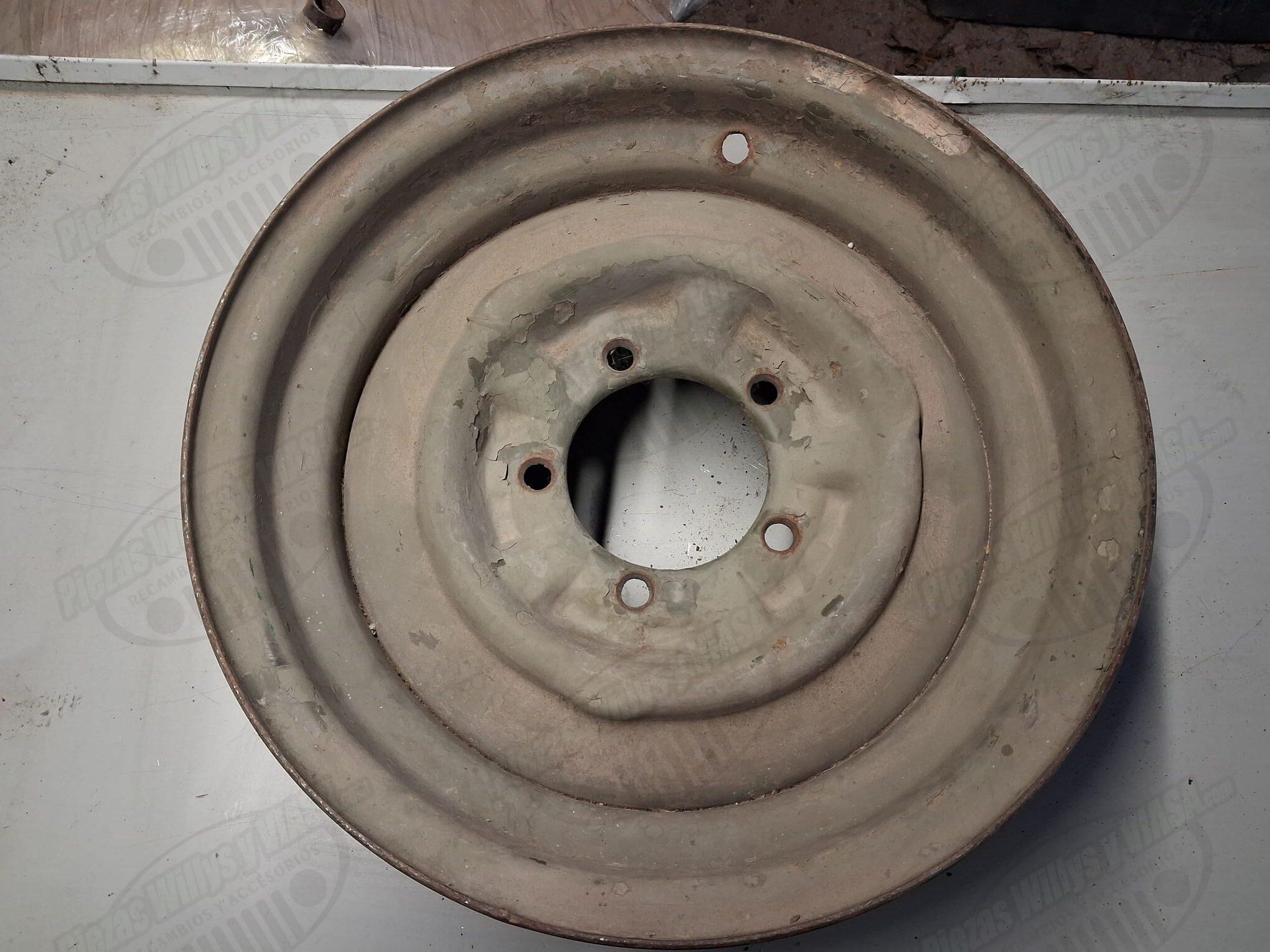 llanta jeep viasa 16 x 5,5 pulgadas militar con refuerzo entre taladros