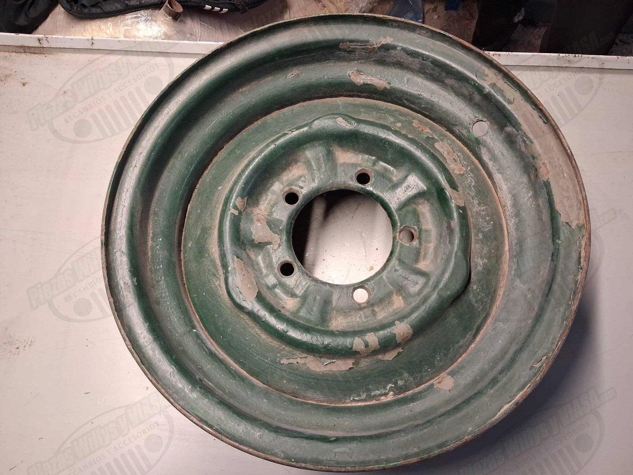 llanta jeep viasa 16 x 5,5 pulgadas militar con refuerzo entre taladros